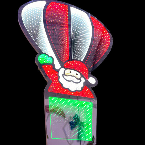 Santa in Balloon LED Display 89cm
