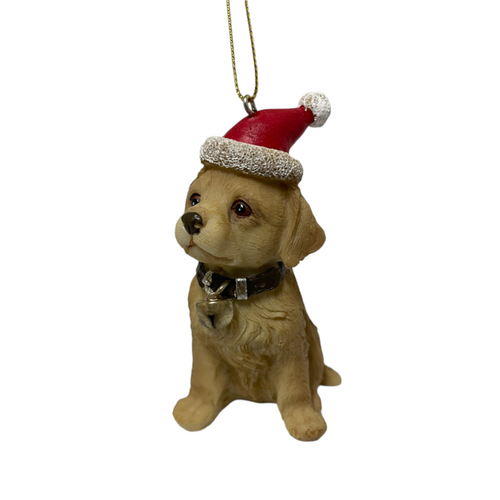 Christmas Labrador  Hanging Decoration 10cm