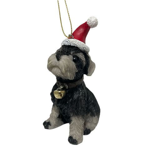 Christmas Cavoodle Hanging Decoration 10cm