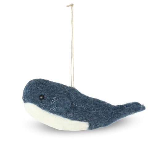 Wool Blue Whale Hanging Decoration