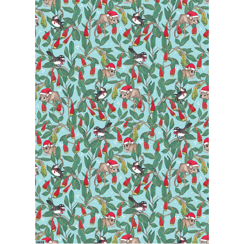 Festive Forest Flat  Wrapping Paper