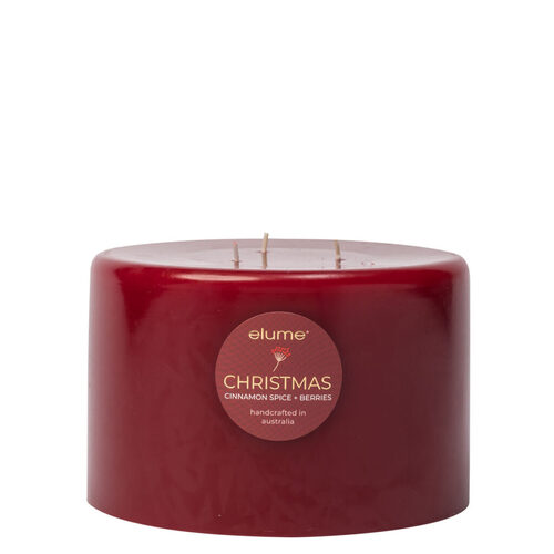 Cinnamon Spice Berries Scented Soy Candle 3 Wick