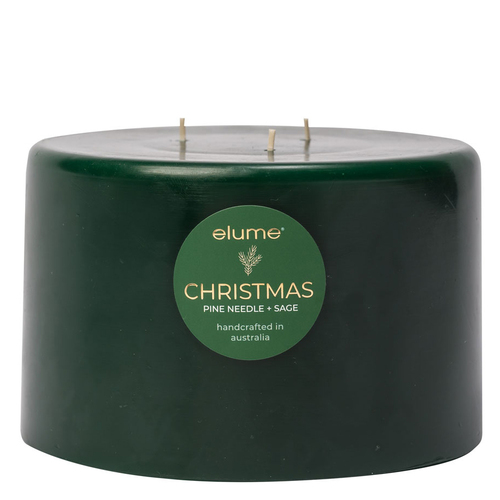 Pine Needle and Sage Scented Soy Candle 3 Wick