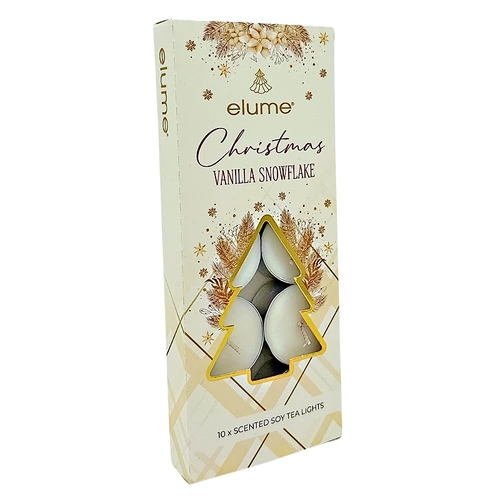 Christmas Vanilla Snowflake Scented Tealights x 10
