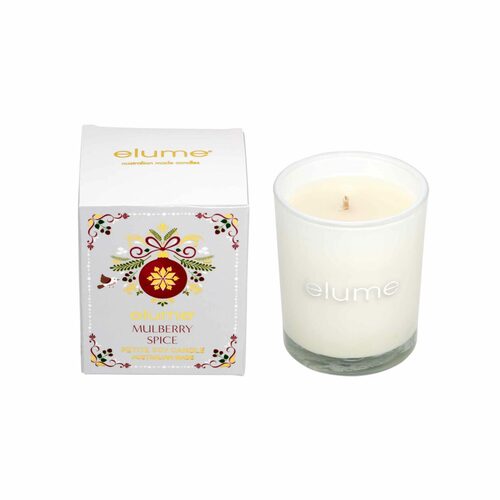 Petite Mulberry Spice Soy Candle in Glass Pot