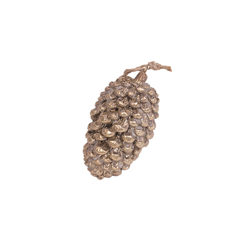 Gold Pinecone Large 4x7.5cm