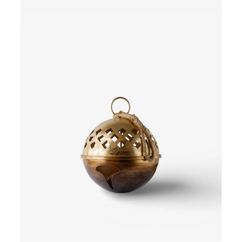 Antique Gold Lattice Bell Small 42cm