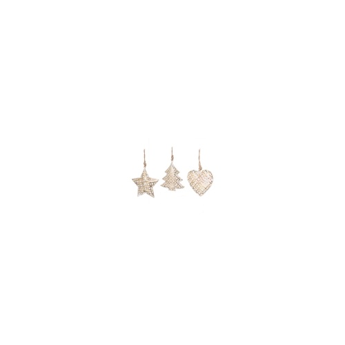 Gold White Metal Star  9cm