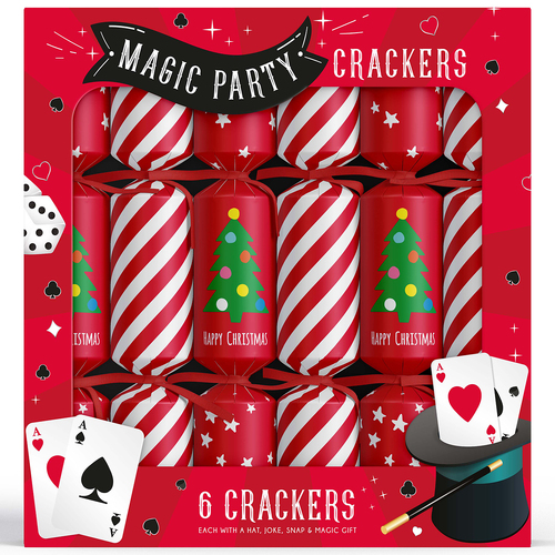 Magic Christmas Crackers 6pk - Christmas Bonbons