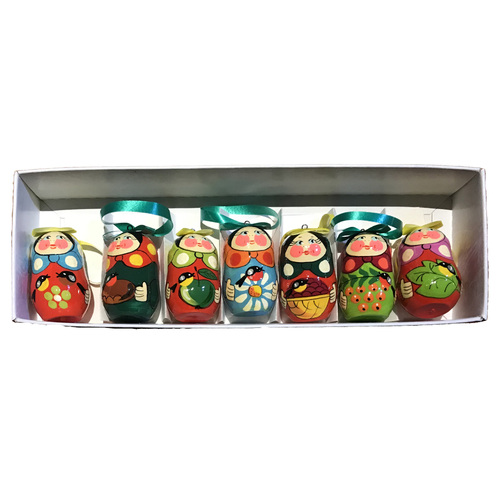  Babushka  Hanging Decorations  Multi-colour  7pc