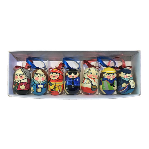 Hanging Decorations  Multi-colour  Professions 7pc