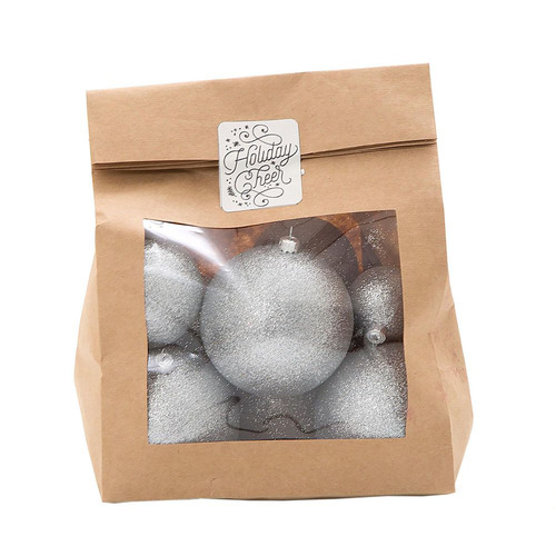 Bag of Silver Assorted Size Balls