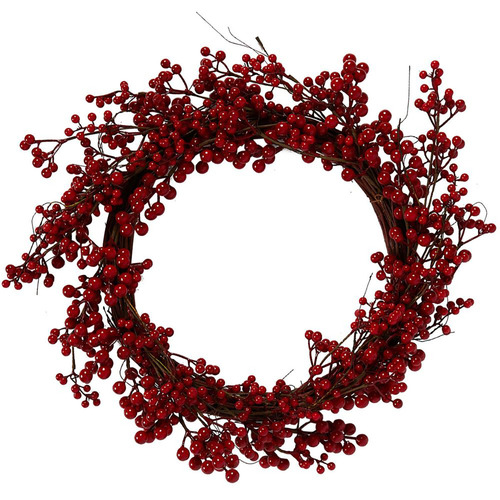 Red Berry Wreath 60cm