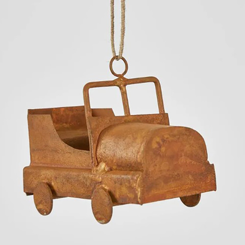 Lockyer Rustic Farm Jeep  Hanging Christmas Decoration