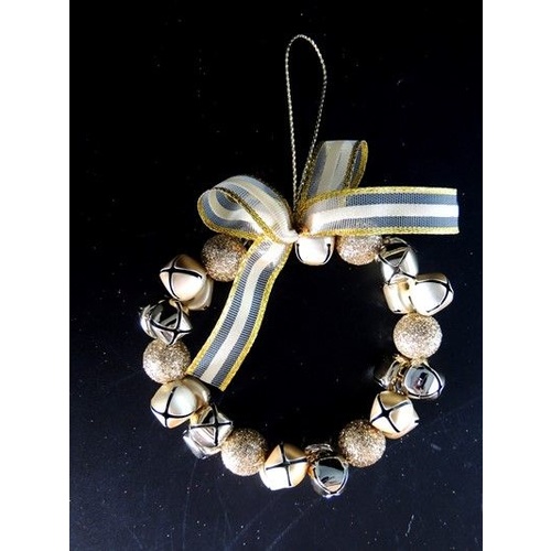 Bell Garland Gold 9 cm