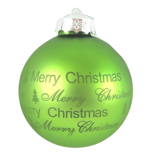 Glass Ball Green 8  cm Diameter