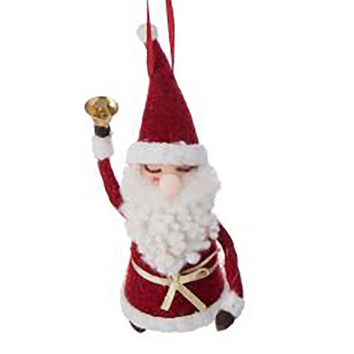 Wool Santa with Bell Hanging Decoration