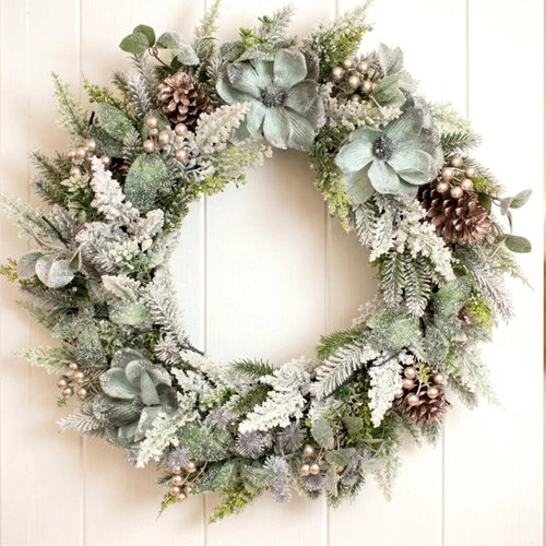 Sage Magnolia Christmas  Wreath 76cm