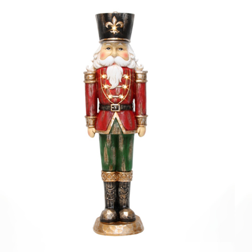 Nutcracker Red with LED 46cm