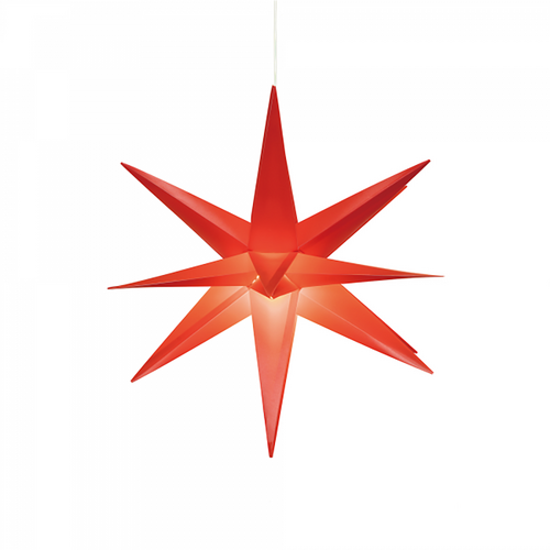 Starburst Hanging LED Light Red 60cm