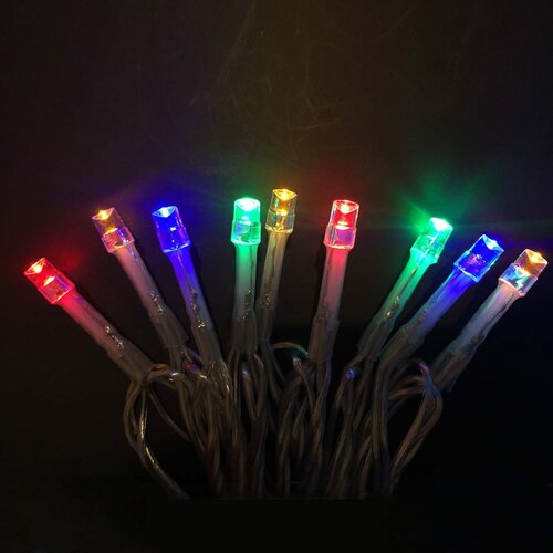 30 LED Fairy Lights - Multicolour (Clr Wire)