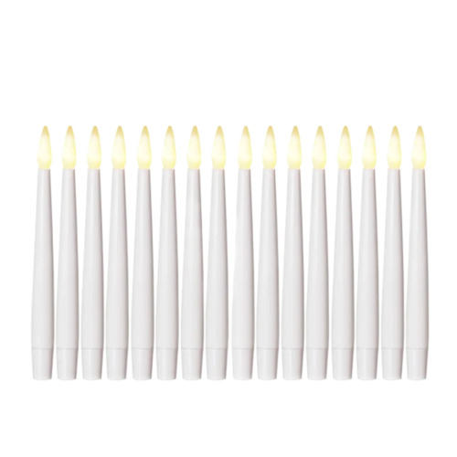 Christmas Tree Taper Candles LED 16pc
