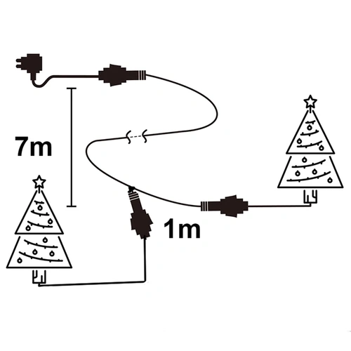 Led Light Y Connector with 7m lead wire