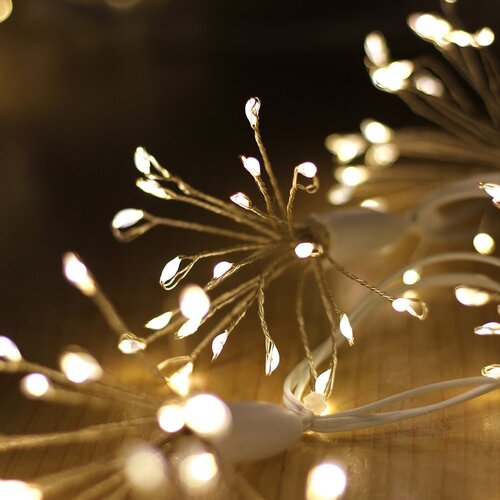 600 Fireworks LED String Lights - Warm White (Wh Wire)