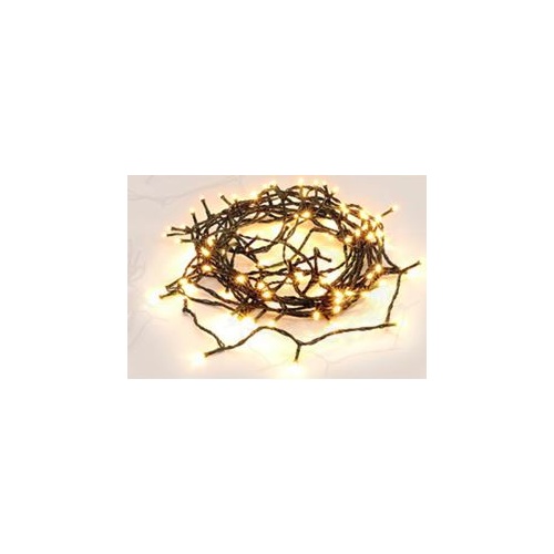 400 LED Flicker Fairy Lights - Warm White (Gn Wire)