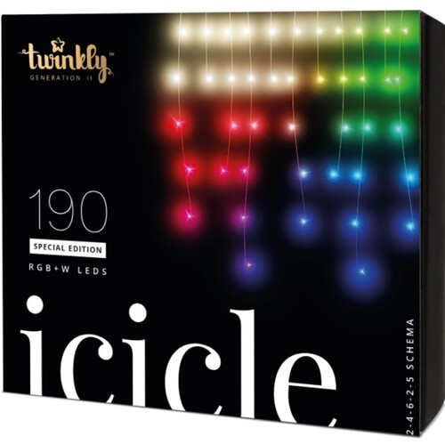Twinkly™ 190 RGB & White LED Icicle - Free Express Shipping