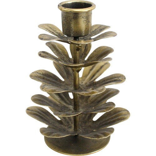 Buy Pinecone Taper Candle Holder 12cm in Australia