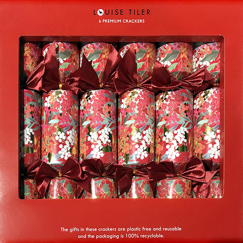 Louise Tiller Colourful Berries Christmas Crackers 6 pk