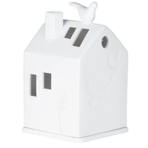 White Porcelain Peace Dove Candle Holder 12cm