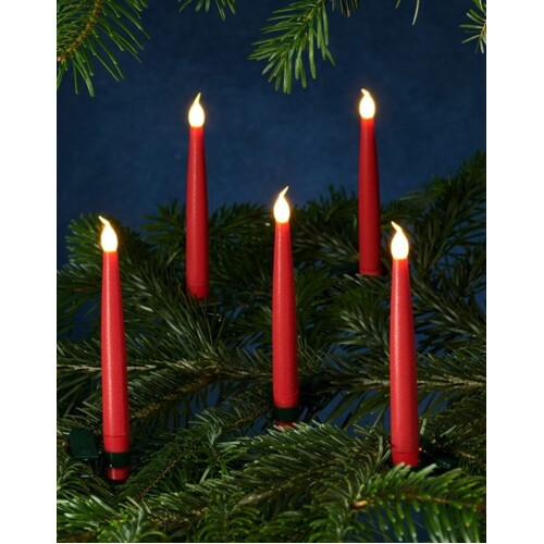 Sirius Carolin 10 Tree Candles Red with Remote