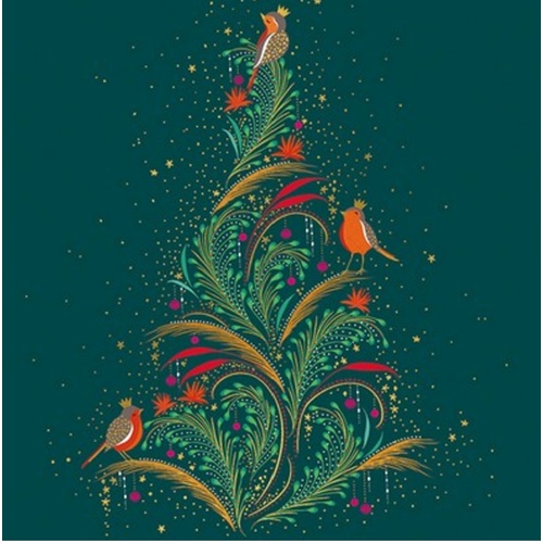 Robins Tree  Boxed Cards  8 pk