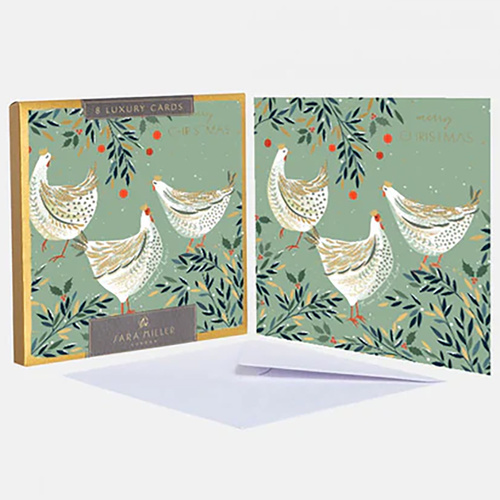 3 Hens Boxed Cards  8 pk