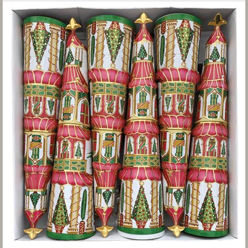 Christmas Pagoda with Bells Cone Crackers 6pk