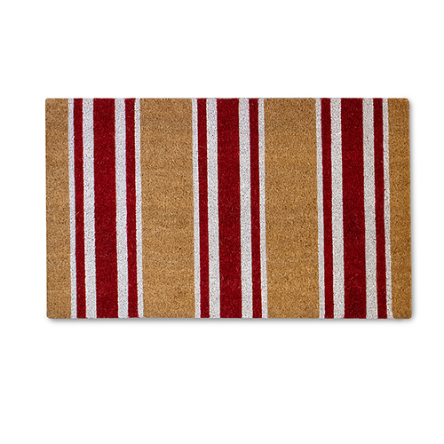 Taylor Red/White Stripe Doormat