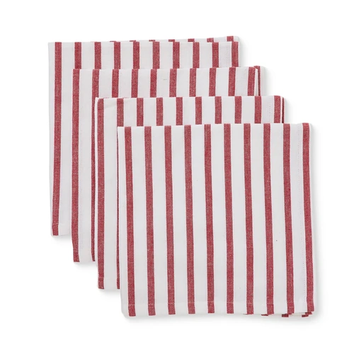 Tilly Red Stripe Napkin Set 4pk