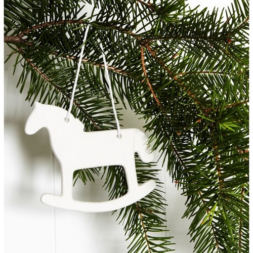 White Porcelain Rocking Horse