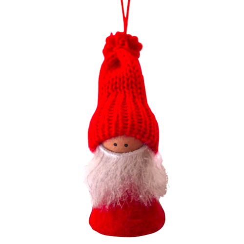 Santa Axel Wooden Decoration 6.5cmH