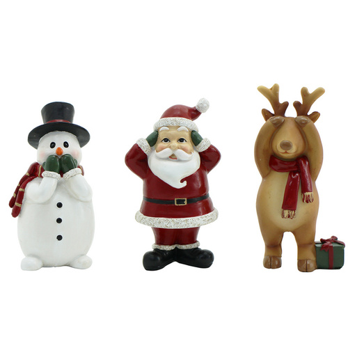 Hear See Speak Christmas 10cm