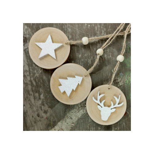 Natural Timber   6 cm   Set Of 3 
