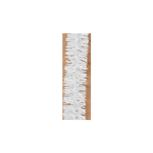 Wide White Tinsel 2m