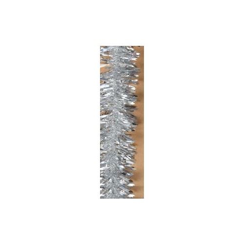Fine Bright Silver Tinsel 2m
