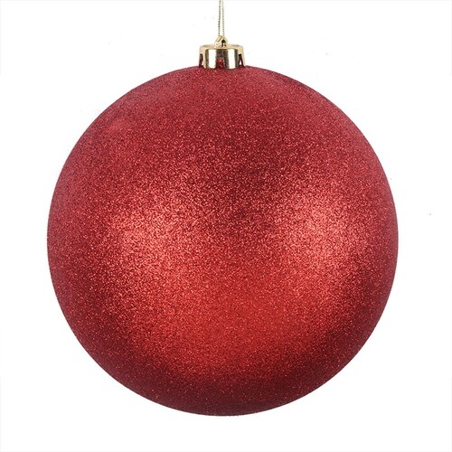 Red  Glitter  Bauble Hanging Decoration  20cm