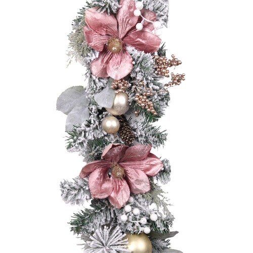 Pink Magnolia Garland 180cm