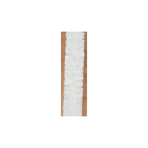 Fine White Tinsel 2m