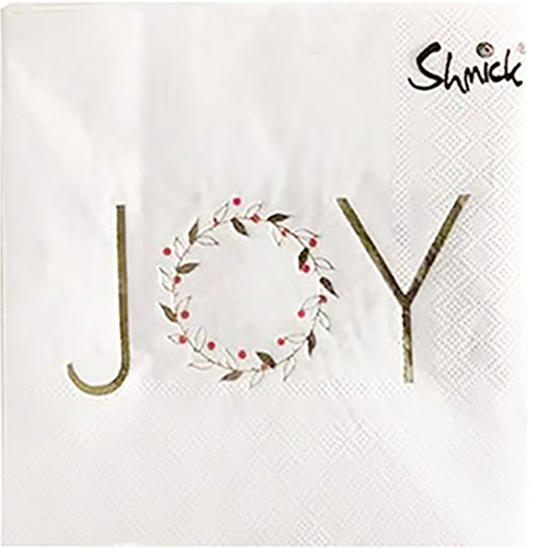 Joy Napkins White 20pk  2ply 