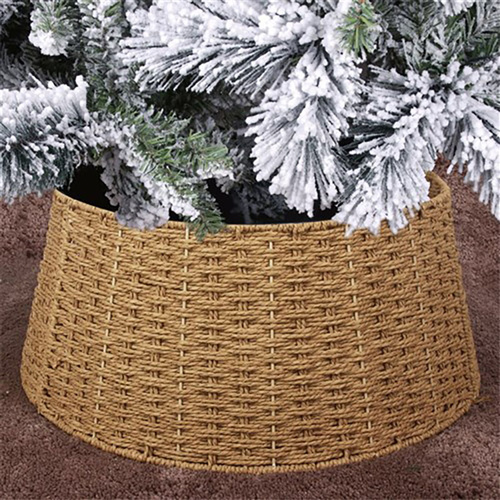 Natural Woven 3pc PE Christmas Tree Collar